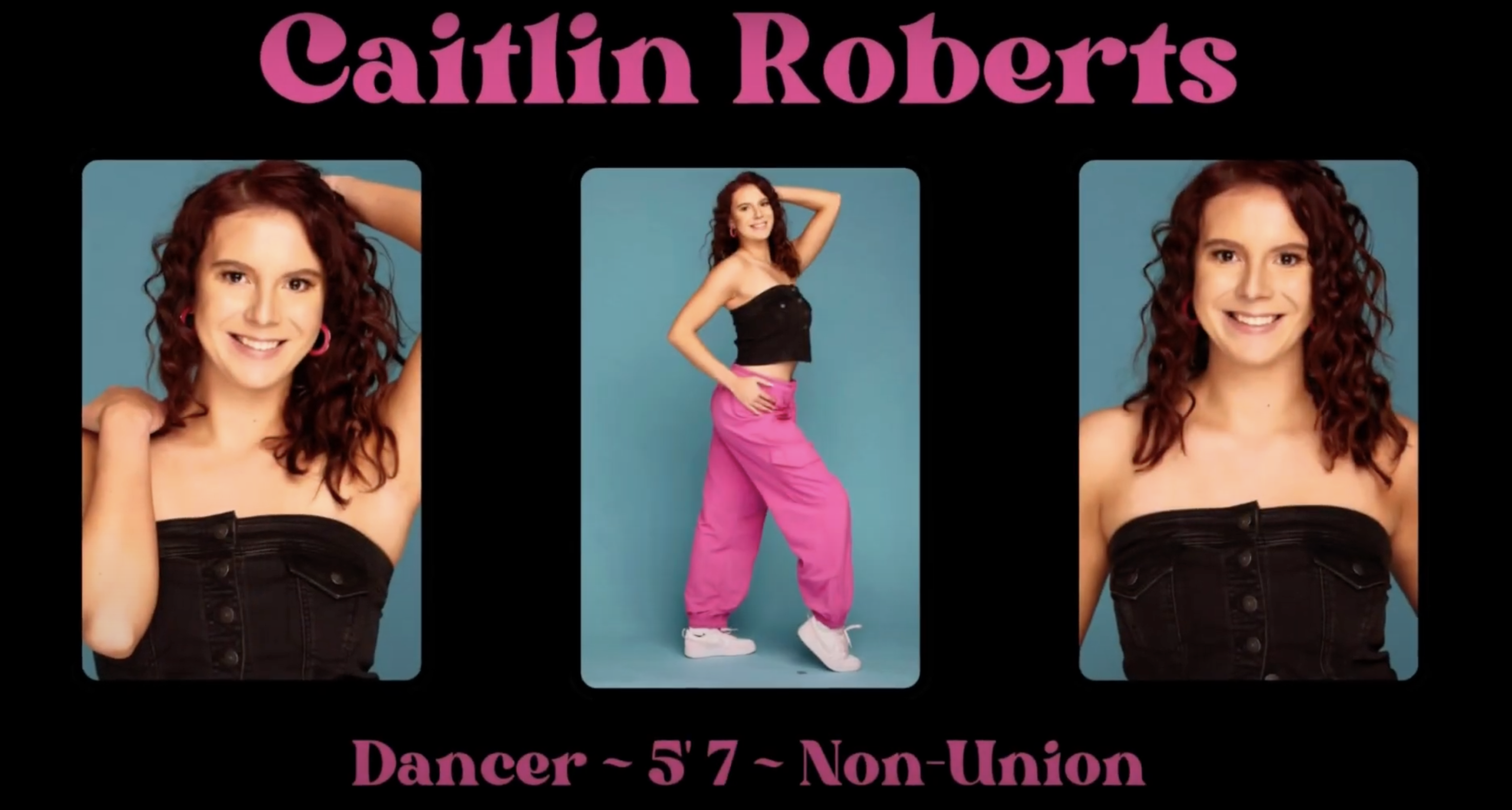 a tri column photos of dancers posing.